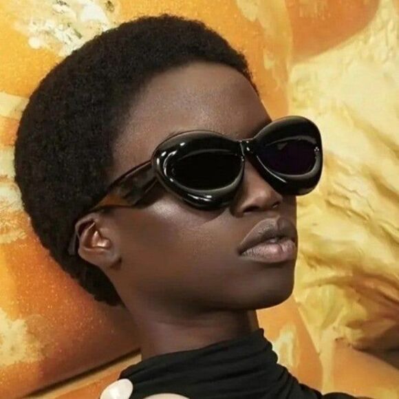 Fururistic Inflated Cat Eye Sunglasses unisex